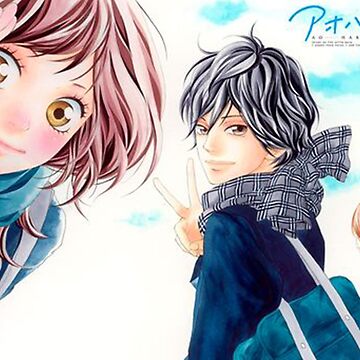 Ao Haru Ride - Futaba Yoshioka & Kou Mabuchi  Sticker for Sale by balvrz