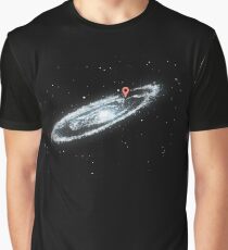 You Are Here - Milky way Graphic T-Shirt