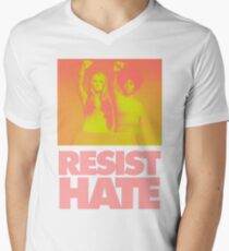 Resist Hate - Gloria Steinem and Dorothy PItman Hughes V-Neck T-Shirt