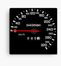 NISSAN N カ ン ン ン (NISSAN Skyline) R33 NISMO Speedometer Canvas Print