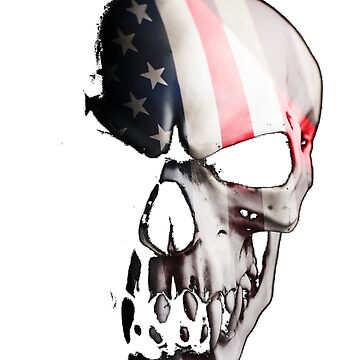 Artwork thumbnail, Patriot skull by abstractee