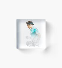 Roger Federer Acrylic Block