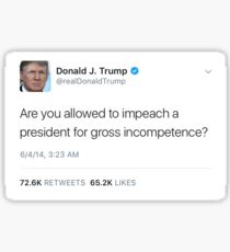 Impeach Trump Sticker