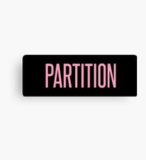 Partition Canvas Print