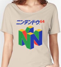 Japanese Nintendo 64 Women's Relaxed Fit T-Shirt