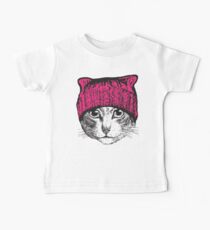 Pussyhat Protest Shirt - Women's March Pussycat Pink Hat Shirt Baby Tee