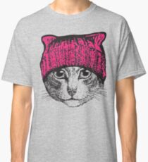 Pussyhat Protest Shirt - Women's March Pussycat Pink Hat Shirt Classic T-Shirt
