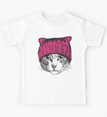 Pussyhat Protest Shirt - Women's March Pussycat Pink Hat Shirt Kids Tee