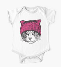 Pussyhat Protest Shirt - Frauen März Pussycat rosa Hut Shirt Kurzärmeliger Einteiler