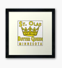 Saint Olaf Butter Queen Minnesota Framed Print