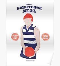 Robert Scratcher Neal - Geelong (for white shirts only) Poster