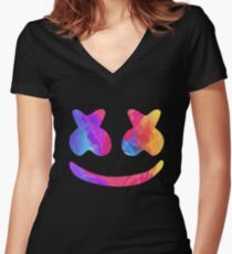 Marsh Alone Women's Fitted V-Neck T-Shirt