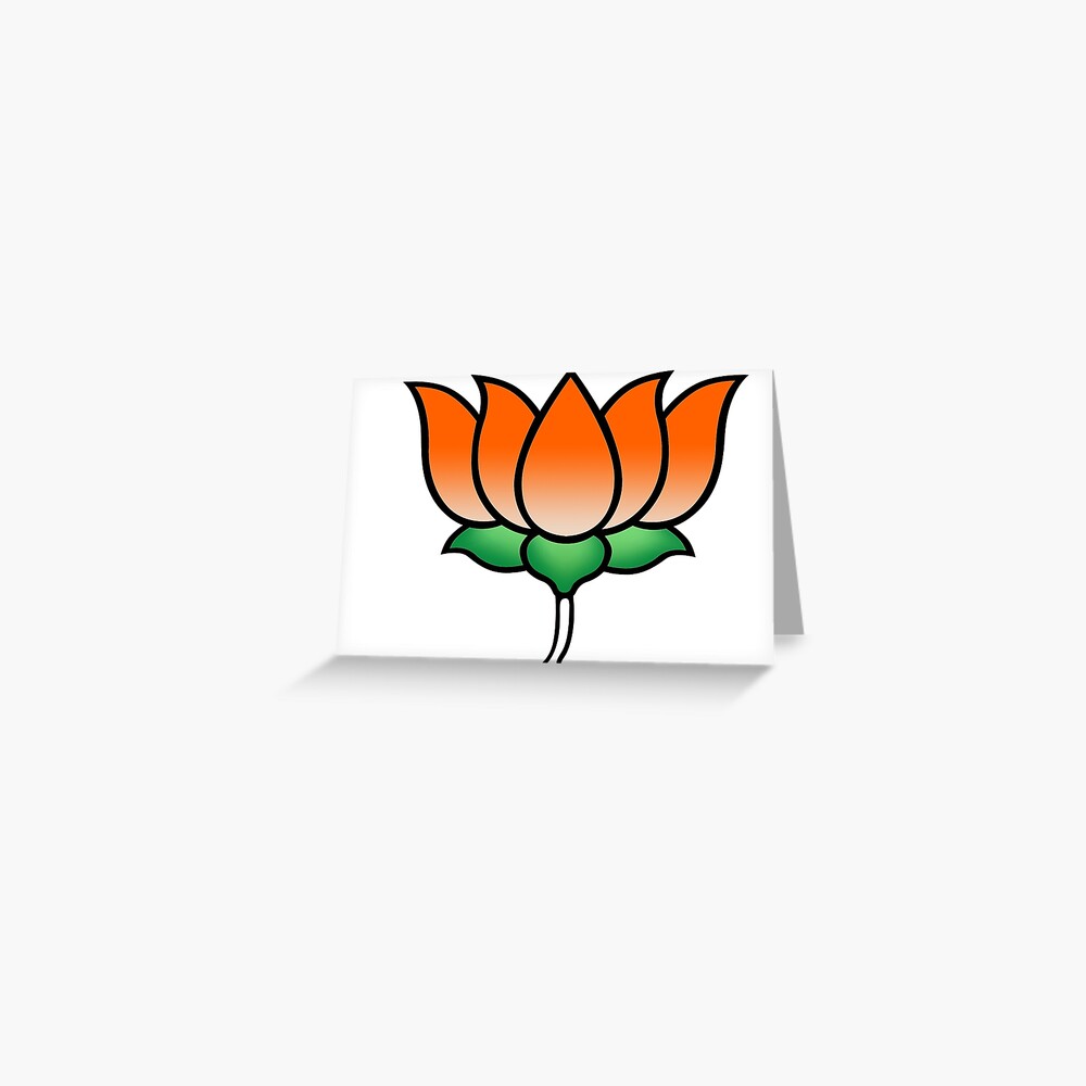 "Lotus from BJP and Narendra Modi" Greeting Card by yaswanth Redbubble