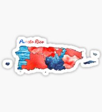 Watercolor Countries - Puerto Rico Sticker