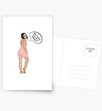 Pinup girl Comic style Postcards