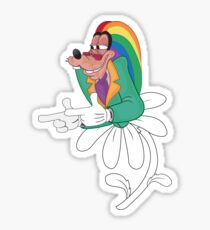 psychedelic goofy Sticker