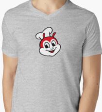 Classic Jollibee fast food logo Men's V-Neck T-Shirt