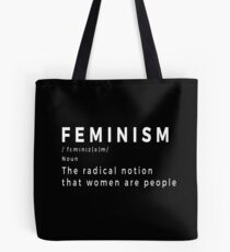 Feminism definition Tote Bag