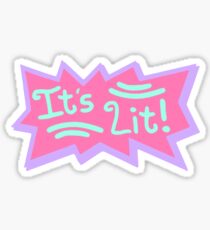 It's Lit Rugrats Logo Sticker
