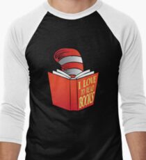 I Love To Read Books Men's Baseball ¾ T-Shirt