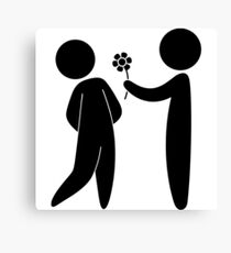 Valentine's day couple Canvas Print