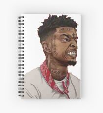 21 Savage Cartoon Spiral Notebook
