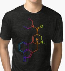 LSD Molekül Farbig Tri-blend T-Shirt