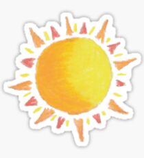 Watercolor Sun Sticker