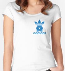 ODDIDAS Women's Fitted Scoop T-Shirt