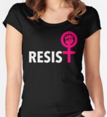 WIDERSTEHEN Tailliertes Rundhals-Shirt
