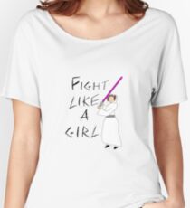 FIGHT LIKE A GIRL - LEIA ORGANA Women's Relaxed Fit T-Shirt