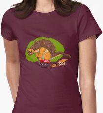 Paleo Kids-Ankylosaur Paleo Flyer with Lenny Women's Fitted T-Shirt