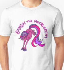 Smash the Patriarchy Feminist Unicorn Slim Fit T-Shirt