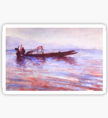 Fishermen- Inle Lake, Myanmar Sticker