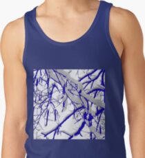 Blue Snow Branches Tank Top