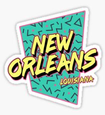 New Orleans Retro 80s Souvenir Sticker