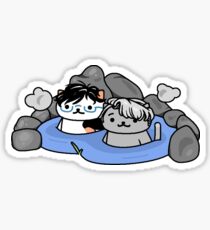 Neko Atsume on Ice: Hot Spring Cats Sticker