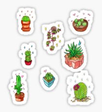 kawaii Kakteen Stickerbogen (8) Sticker