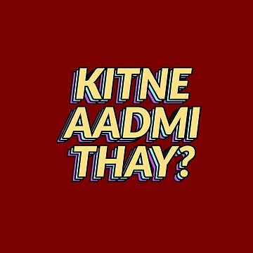 Kitnay aadmi thay? : completely useless Bollywood trivia