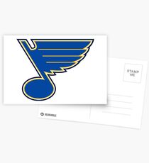 Blues Hockey Logo Postcards
