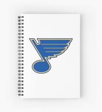 Blues Hockey Logo Spiral Notebook