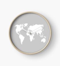 Reloj Diseño de mapa mundial