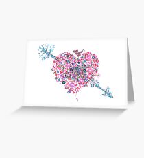 Abstract Pattern Valentine Greeting Card