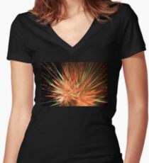 4th of July in New York - fireworks #2 Women's Fitted V-Neck T-Shirt