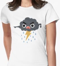 Grumpy Cloud Women's Fitted T-Shirt