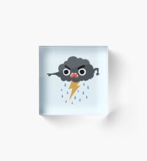 Grumpy Cloud Acrylic Block