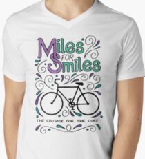 Miles for Smiles MS cycle team tshirt Men's V-Neck T-Shirt