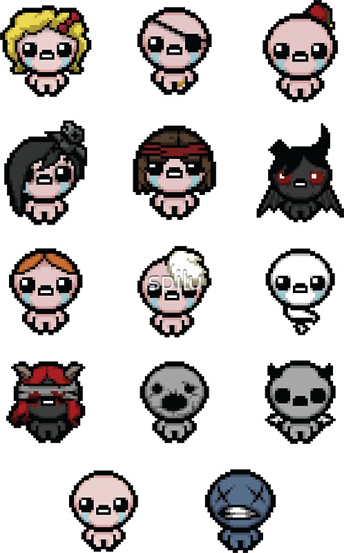 Binding Of Isaac All Characters