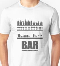 Bar Typography Cool Unisex T-Shirt