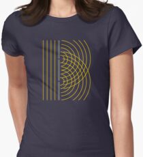 Double Slit Light Wave Particle Science Experiment Women's Fitted T-Shirt